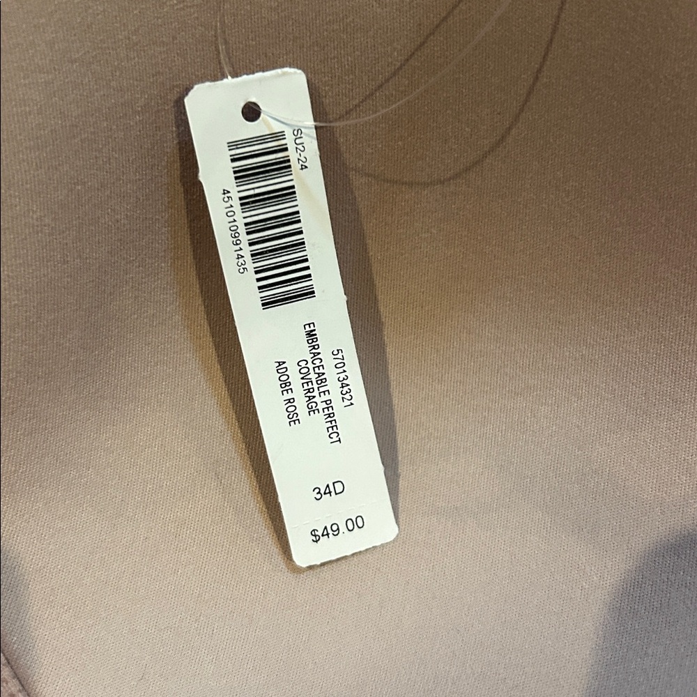 SOMA Size 34D Embraceable Perfect Coverage Bra in Adobe Rose NWT‎ - Picture 5 of 6